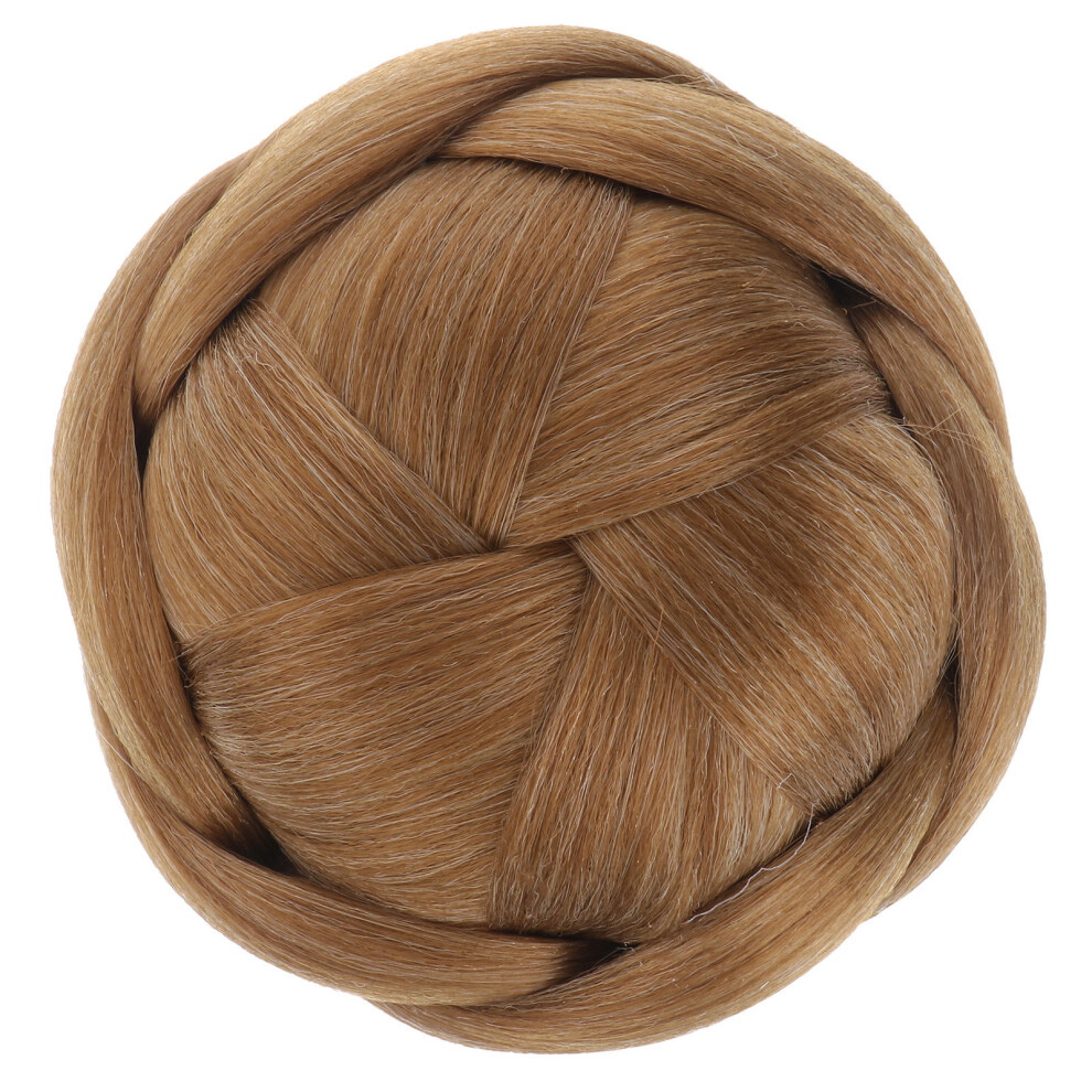 Totority Unisex Braid Artificial Hair Chignon Bun Clip In Extension For Short Hair