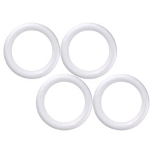 4Pcs White Foam DIY Wreath Rings Craft Circles for Handmade Decor