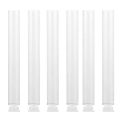 6Pcs Transparent Acrylic Incense Storage Tubes 2