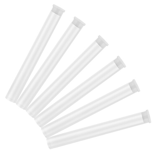 6Pcs Transparent Acrylic Incense Storage Tubes