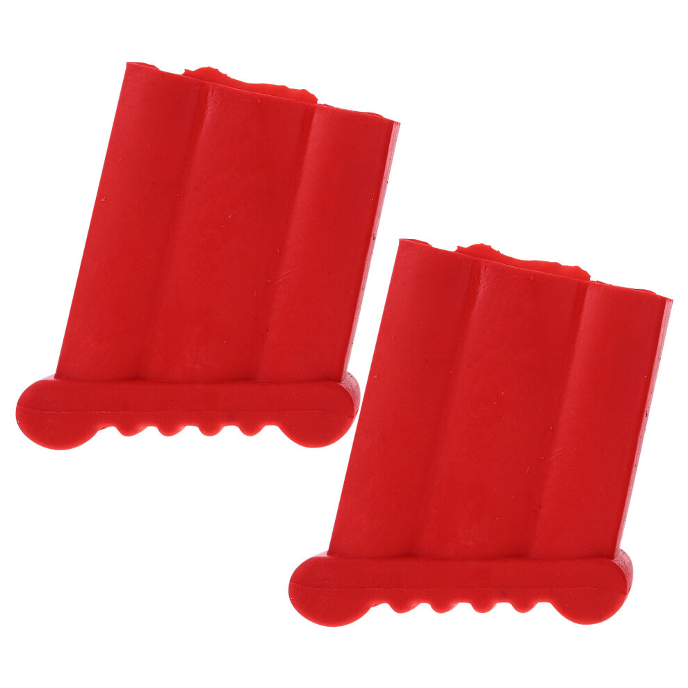 2Pcs Ladder Feet Pad Skid-Proof Protective Cover Red 3314207521327