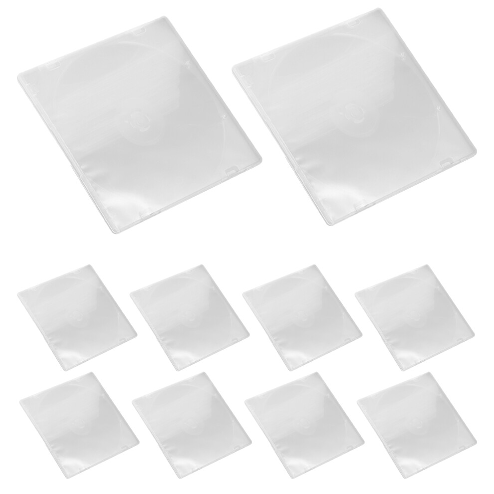 25 Pcs Ultrathin Dvd Case Transparent Cd Storage Box For Home Cinema 3314207586470