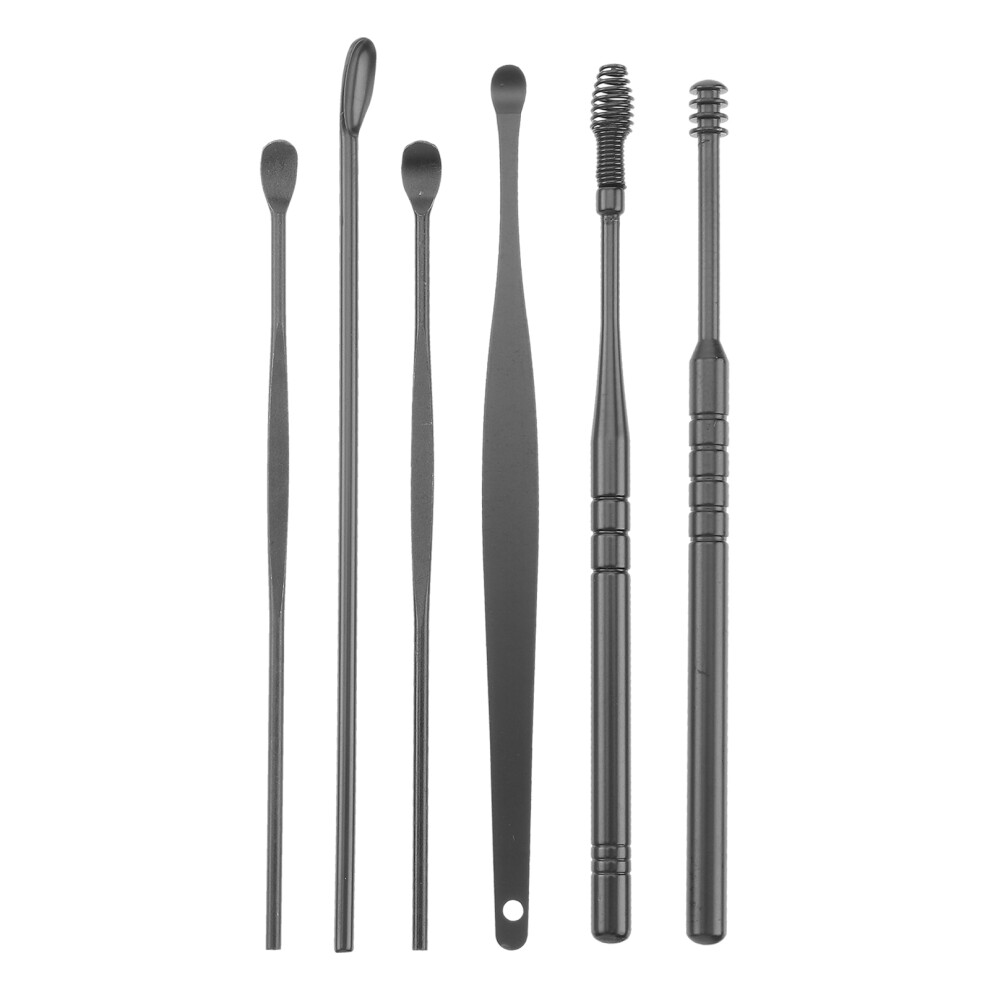 Ohphcall 2 Sets Stainless Steel Ear Picks Ear Cleaner Kit Wax Remover