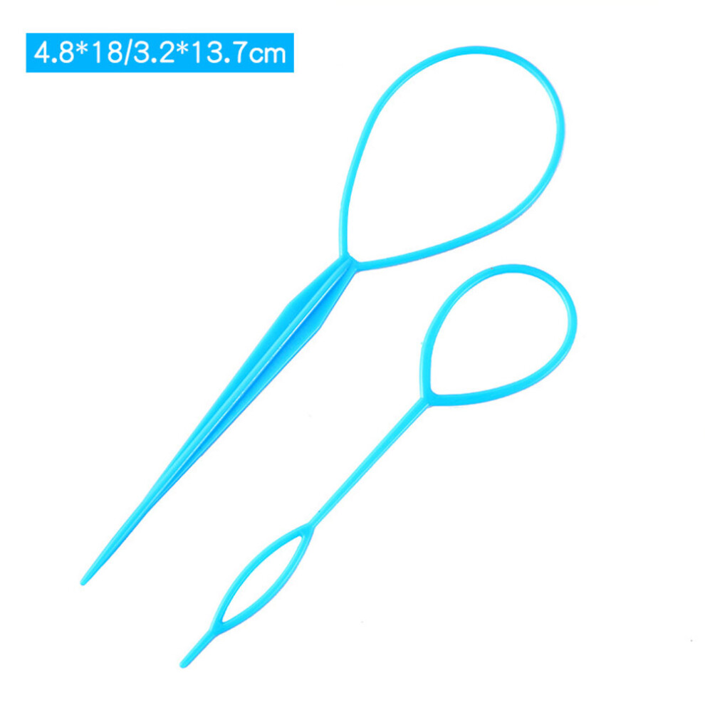 Ohphcall 20 Pairs Plastic Tail Hair Braid Ponytail Clip Styling Tool
