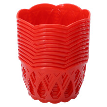 12Pcs Plastic Egg Packing Basket Fruit Storage Holder Hollow Design