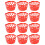12Pcs Plastic Egg Packing Basket Fruit Storage Holder Hollow Design 2