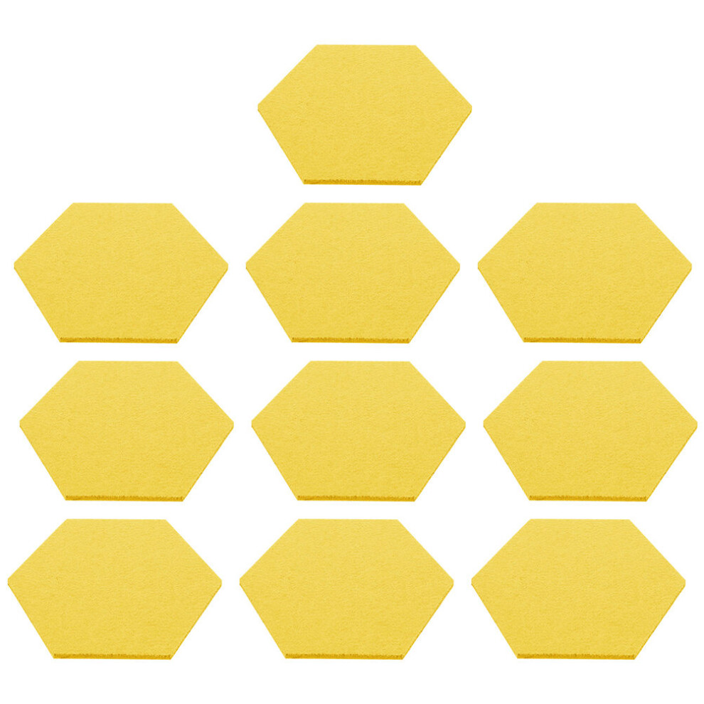 10Pcs Felt Hexagon Acoustic Panels For Recording Studio 3314207581116