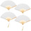 4Pièces Petits Éventails Pliables Pour Poupées Multi Usage En Papier 1