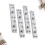 4Pcs Square Corner Round Nail Thickened Bed Hinge Connector Silver 11