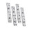 4Pcs Square Corner Round Nail Thickened Bed Hinge Connector Silver 1
