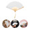 4Pièces Petits Éventails Pliables Pour Poupées Multi Usage En Papier 11