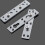 4Pcs Square Corner Round Nail Thickened Bed Hinge Connector Silver 8