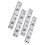 4Pcs Square Corner Round Nail Thickened Bed Hinge Connector Silver 6