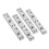 4Pcs Square Corner Round Nail Thickened Bed Hinge Connector Silver 7