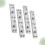 4Pcs Square Corner Round Nail Thickened Bed Hinge Connector Silver 9