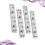 4Pcs Square Corner Round Nail Thickened Bed Hinge Connector Silver 3
