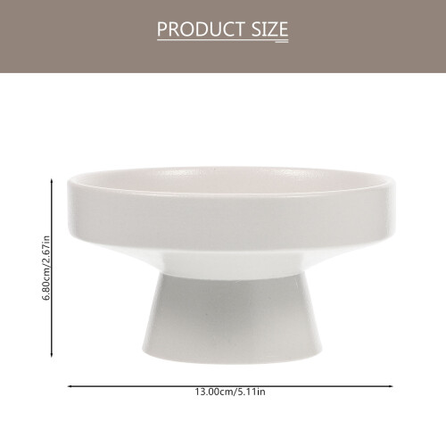 Ceramic Footed Fruit Tray High Base Dessert Display Stand 1