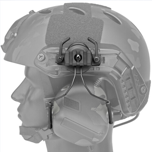 set adattatore per casco con auricolare rail 19-21 mm 2