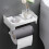 Roll Paper Holder Waterproof Wall Shelf Durable Bathroom Storage Grey 4