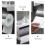 Roll Paper Holder Waterproof Wall Shelf Durable Bathroom Storage Grey 7