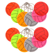 12Pcs Volleyball Reflective Keychain For Kids Backpack Safety Reflector