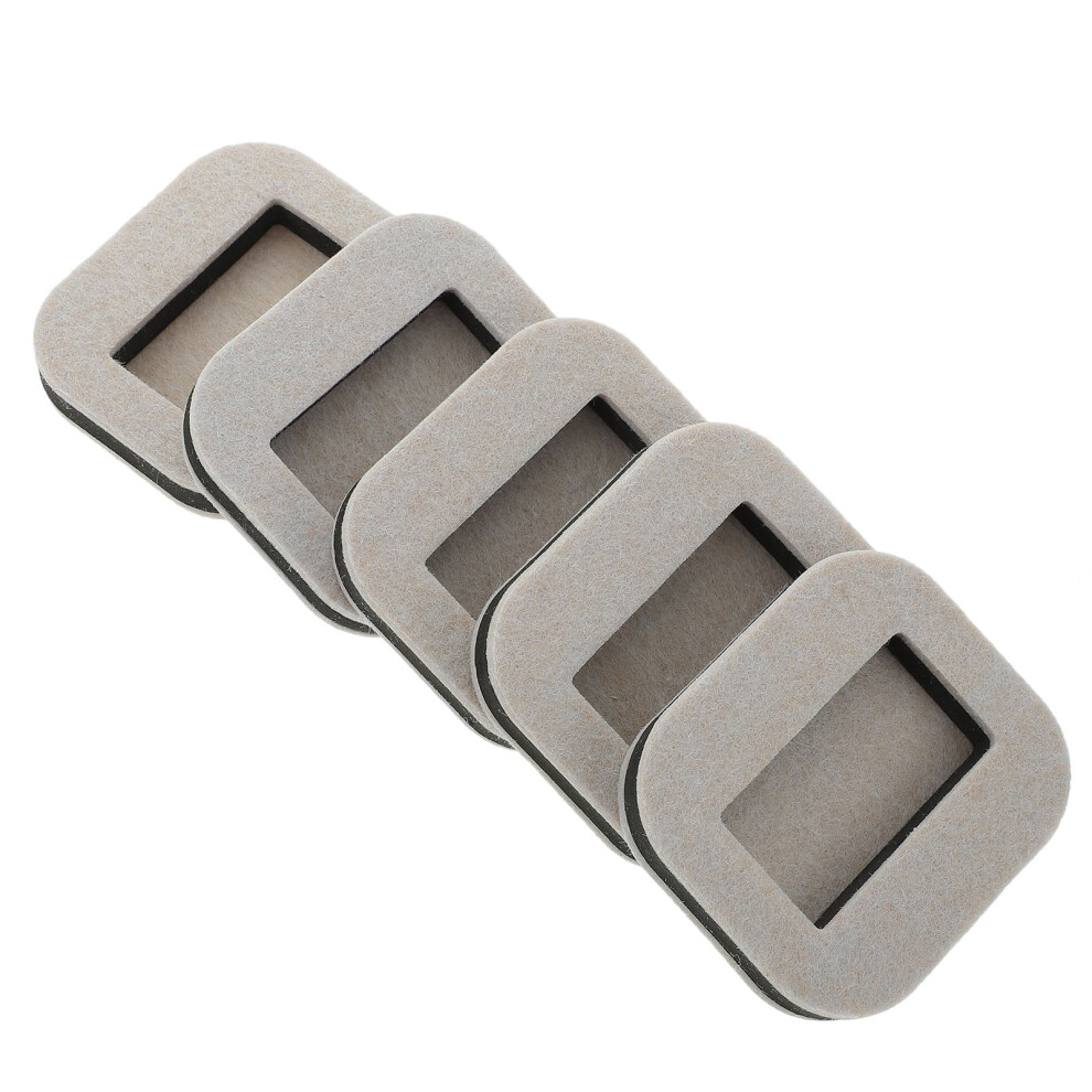 5Pcs Felt Bed Stoppers Furniture Wheel Caster Cups 3314207527770