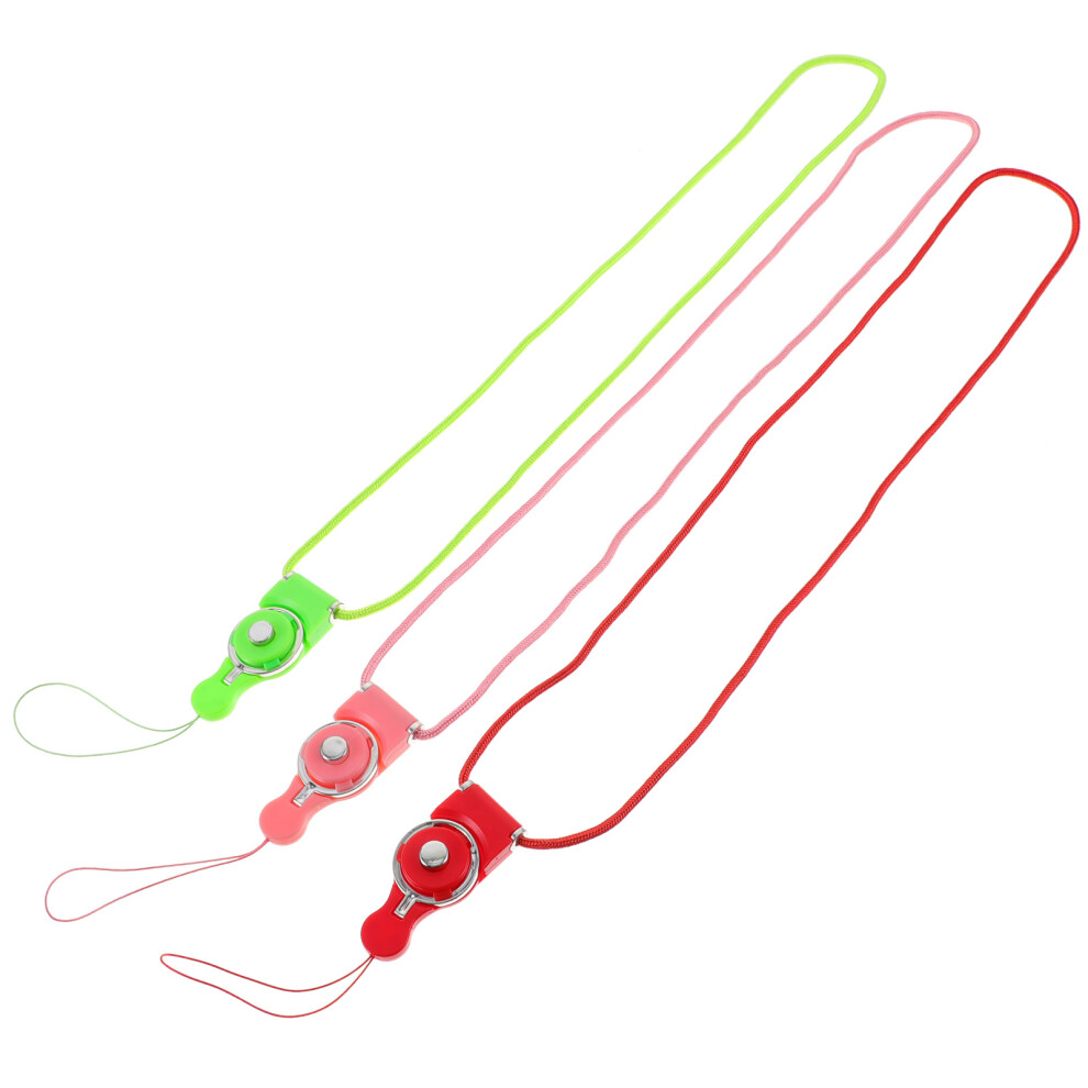 5Pcs Assorted Color Cell Phone Lanyards Durable Smartphone Neck Straps 3314207525325