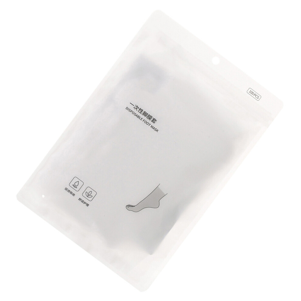 Vaguelly 100 Pcs Disposable Foot Mask Transparent Cover For Foot Care
