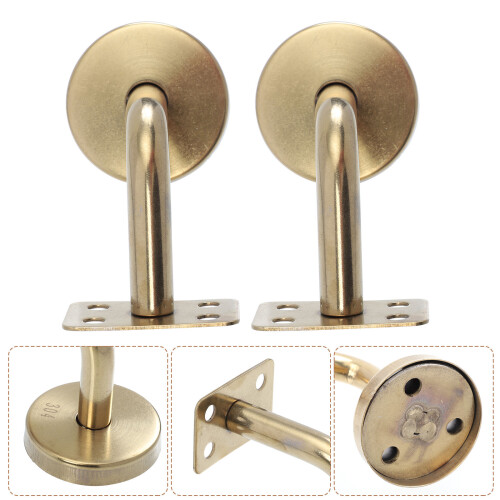 2Pcs Handrail Wall Mounted Brackets Support Holder 2