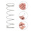 3pcs Practical Trumpet Accessories Trumpet Button Springs Replacements 10