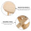 Wooden Small Footstool Anti Slip Folding Round Low Stool 10