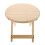 Wooden Small Footstool Anti Slip Folding Round Low Stool 5