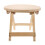 Wooden Small Footstool Anti Slip Folding Round Low Stool 1