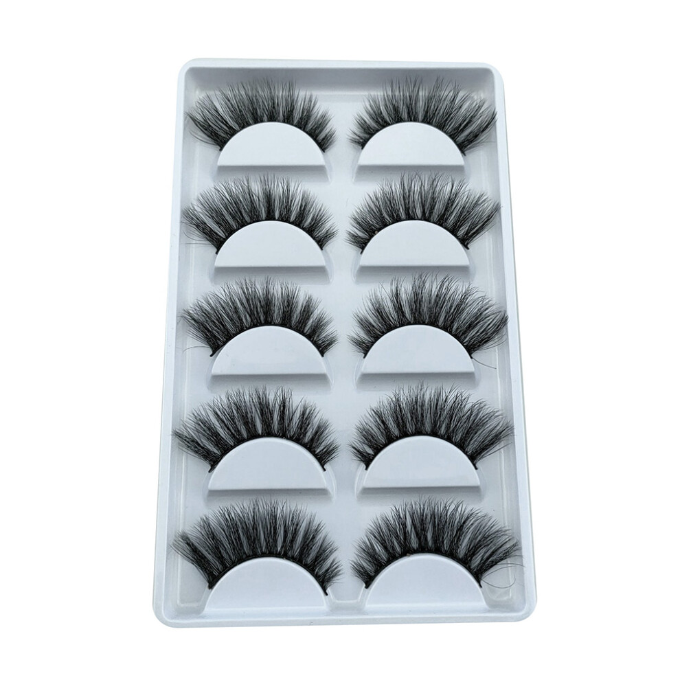Vaguelly 5 Pairs Realistic False Eyelashes For Girls Beautiful Makeup Lashes