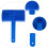 1Pc Rubber Wood Graining Tool For Wall Art Painting Roller Blue 7
