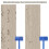 1Pc Rubber Wood Graining Tool For Wall Art Painting Roller Blue 11