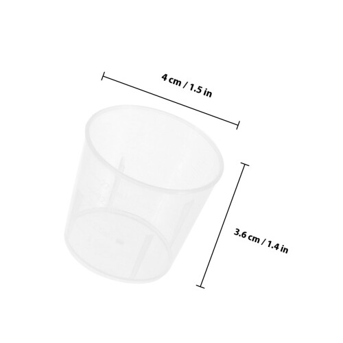 20Pcs 30Ml Transparent Plastic Measuring Cups For Liquids 2