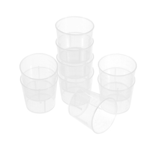 20Pcs 30Ml Transparent Plastic Measuring Cups For Liquids