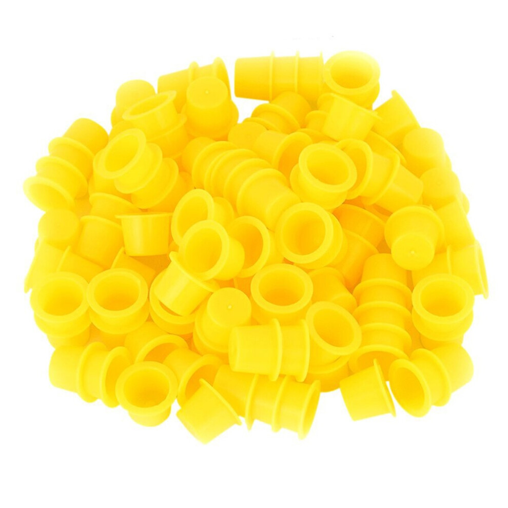 Happyyami Yellow 100Pcs For Eyelash Eyebrow M