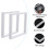 2Pcs 3D Floating Frame Display Holder Stands Clear Jewelry Box White 10