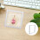 2Pcs 3D Floating Frame Display Holder Stands Clear Jewelry Box White 6
