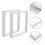 2Pcs 3D Floating Frame Display Holder Stands Clear Jewelry Box White 4