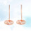 2 Pcs Rose Golden Metal Menu Folder For Office Home Kitchen 8
