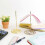2 Pcs Rose Golden Metal Menu Folder For Office Home Kitchen 5