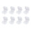 30Pcs Square Transparent Plastic Boxes with Lids for Family Storage 1