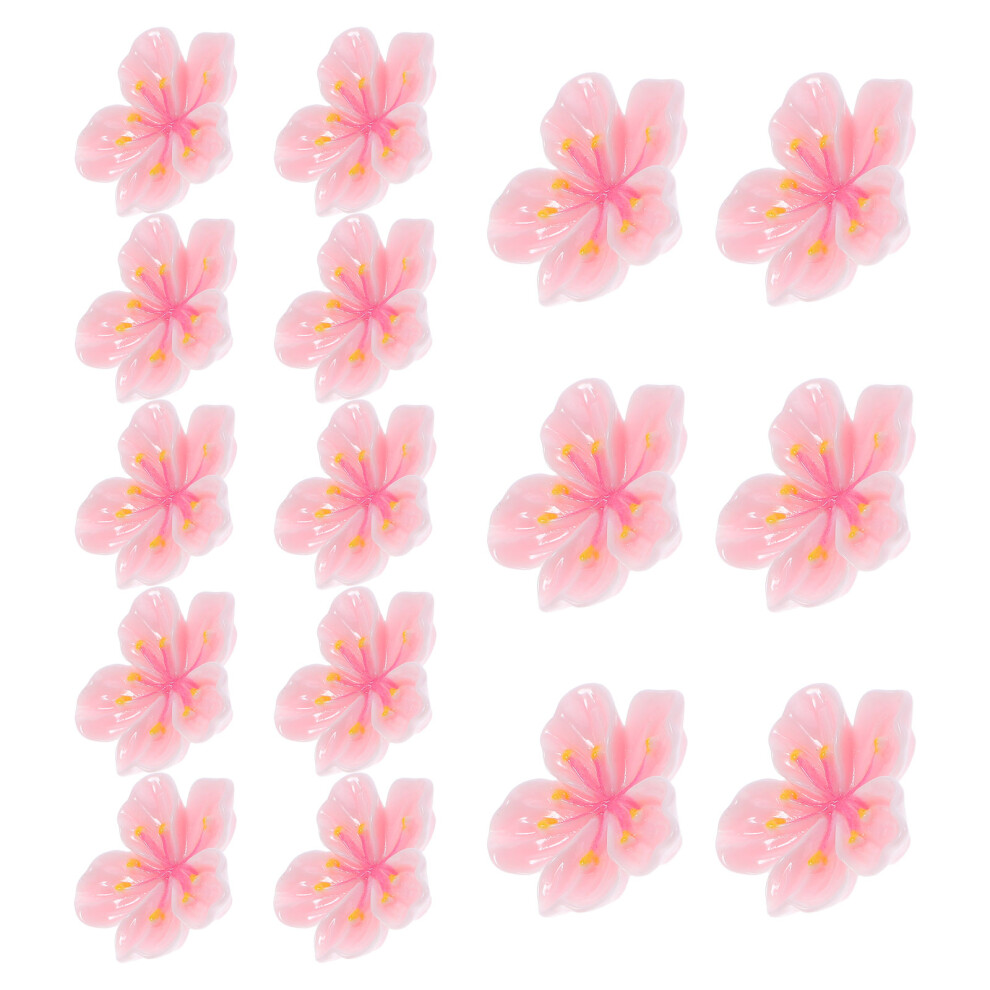 30Pcs Resin 3D Peach Blossom Thumbtacks For Office School Home Decor 3321641621278