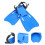 One Pair Of Snorkeling Flippers Plastic For Training 3