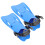 One Pair Of Snorkeling Flippers Plastic For Training 10