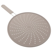 Silicone Splatter Screen For Frying Pan With Handle Oil Splash Guard