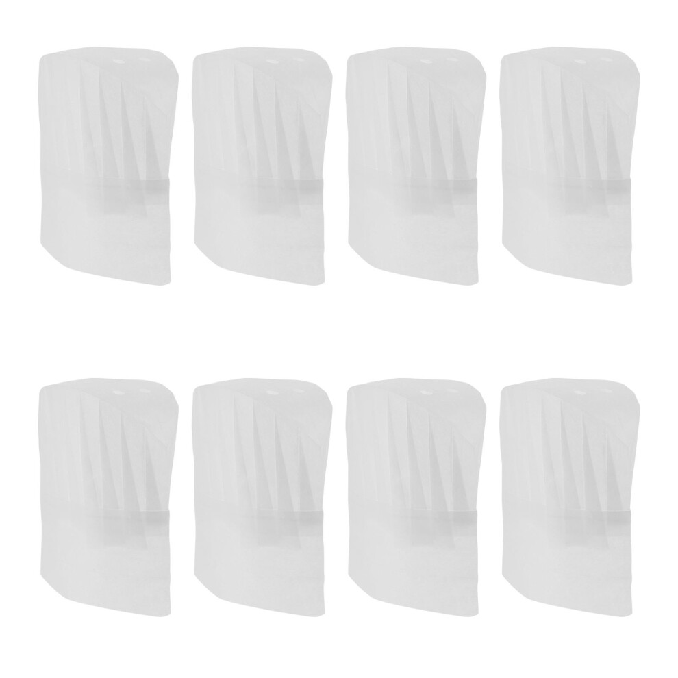 20Pcs Disposable Chef Hats For Food Service And Cooking (White) 3321439605473